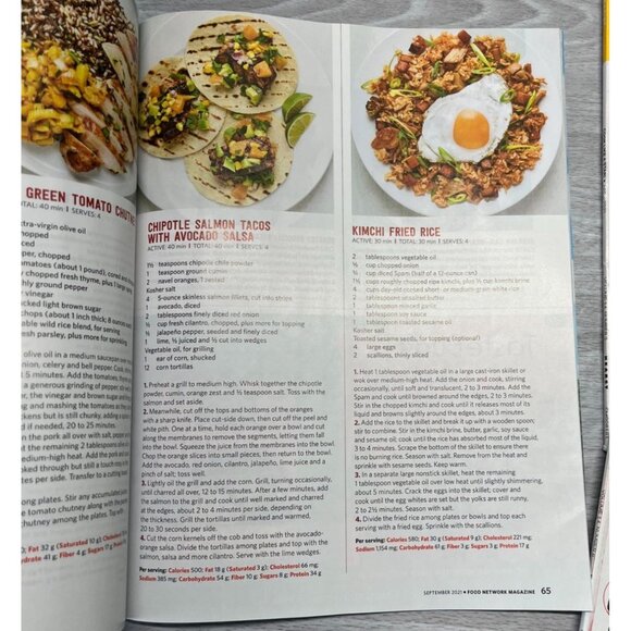 Food Network Magazine Lot 6 Issues 2021 Recipes Features Pasta Burgers Cakes - Picture 13 of 16